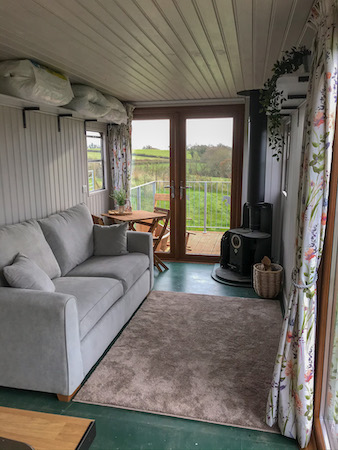 Horse Box Inside Living space Pembrokeshire Bybrook Hideaway
