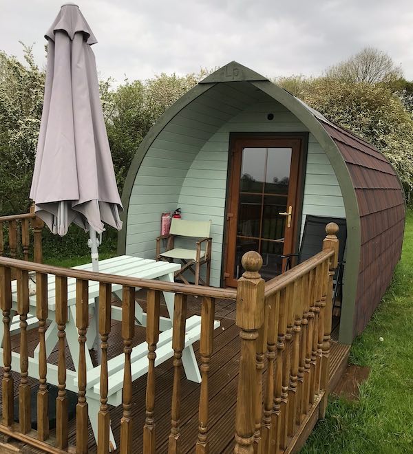 Outside Pembrokeshire Glamping Pod Bybrook Hideaway